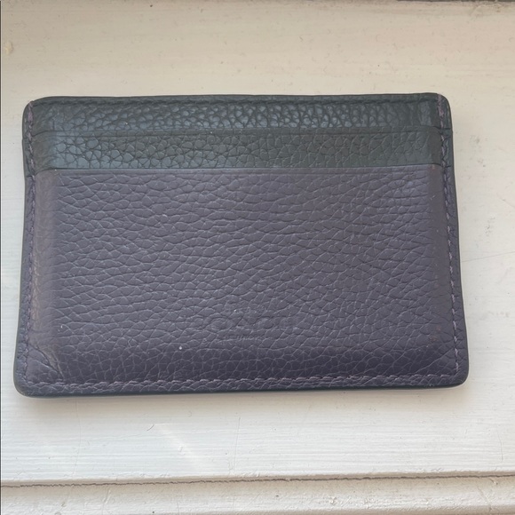 Coach Black and Red Leather Card Holder - Picture 2 of 4